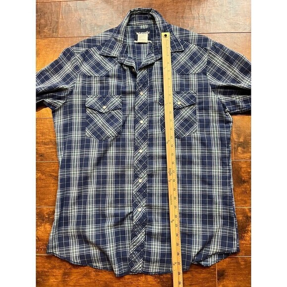 Vintage Wrangler Short Sleeve Button Down Western Shirt Mens Size M - Picture 4 of 5